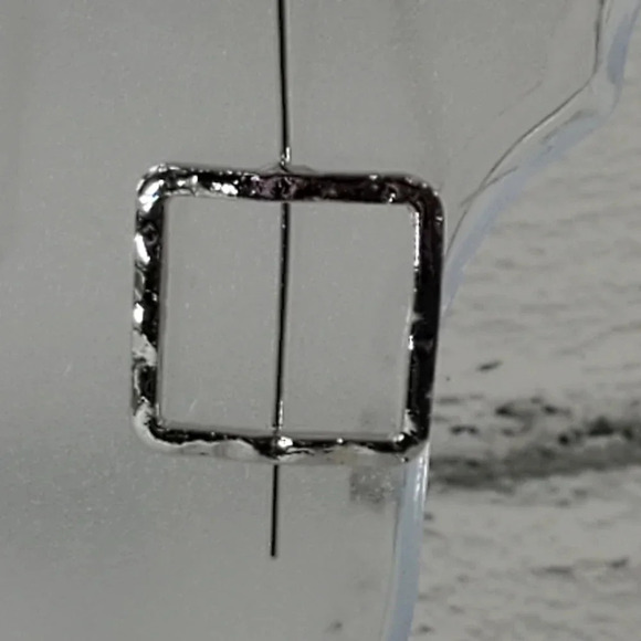 Square Drop Geometric Earrings - Picture 5 of 6